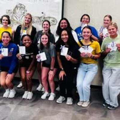 FHSU Student Volunteers after creating Jana's Jewelry