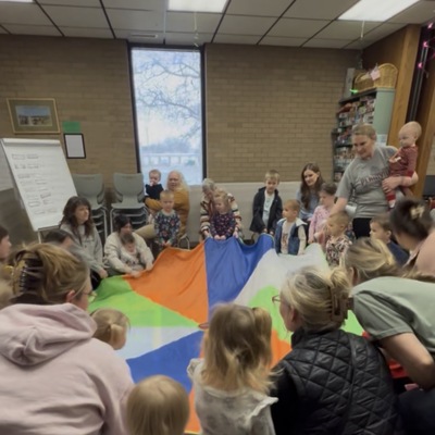 Story Time Parachute Fun.