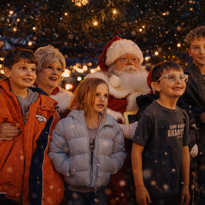 Santa and Mrs. Claus in Downtown Hays (4) - Christmas Magic on Main Street