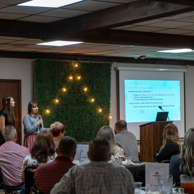 2025 Leadership Hays students share their class project with chamber members