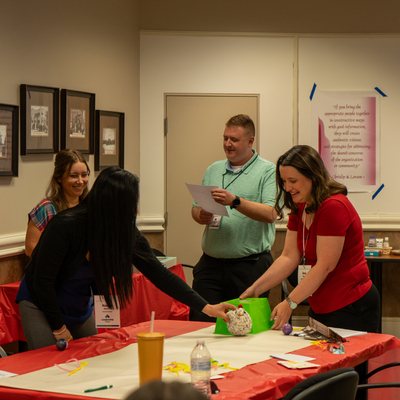 Leadership Hays 2025 students participate in a hands-on exercise